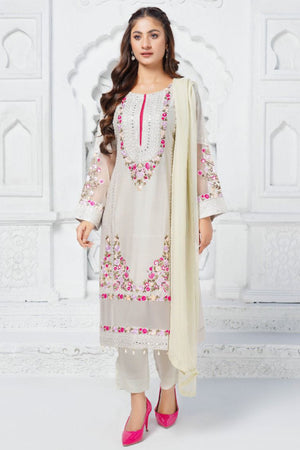 Cotton with Embellishment 3PC